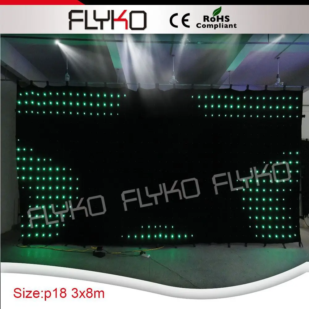 

Hot hot sale diy full color decoration led stage background curtain