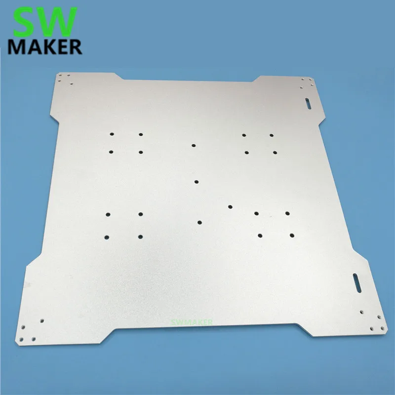 

Reprap lulzbot TAZ 3D printer Reprap bed plate mount 300 x 300mm for DIY 3D printer aluminum bed mount plate 3mm thickness