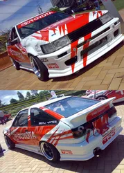 Car Accessories FRP Fiber Glass DM Style Front & Rear Bumper Fit For 1983-1987 Corolla AE86 Levin Bodykits Bumper