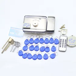 GZGMET Stainless Steel Electric Lock Entry Device Door Access Control System  ID Card Open  Door Intercom with 20 ID keys