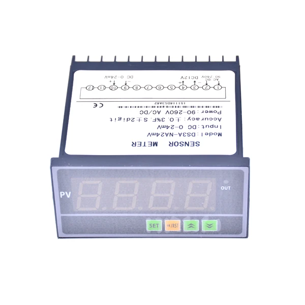 Load Cell Sensor Display Meter,Power:90-260V AC/DC;Input:DC 0-24mV Sensor Meter