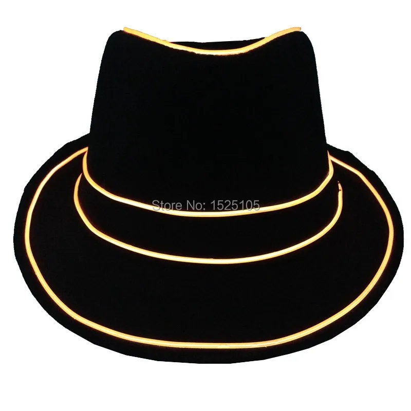 Led Atuo Flashing Light Cap EL Wire Hat Unisex Headwear Cap EL Glowing Caps