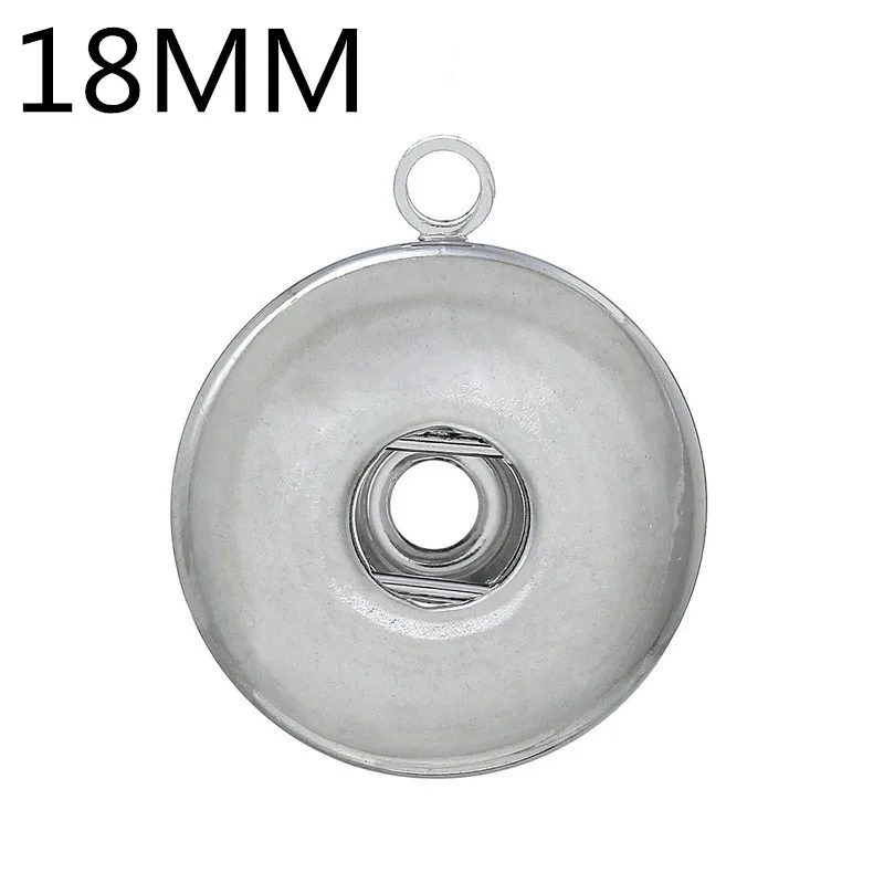 Hot sale Fashion Simple 12mm/18mm charm snap buttons Fittings charms earrings for make snap jewelry wholesale