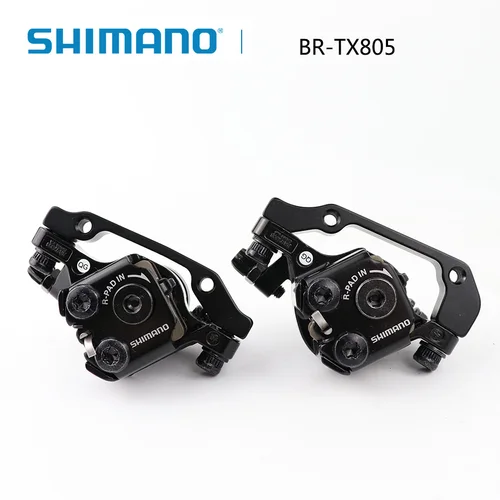 Imagen 1 del producto Pinza de freno de disco Shimano Tourney TX805 con almohadillas de resina freno delantero trasero MTB actualización de freno de disco mecánico para m375