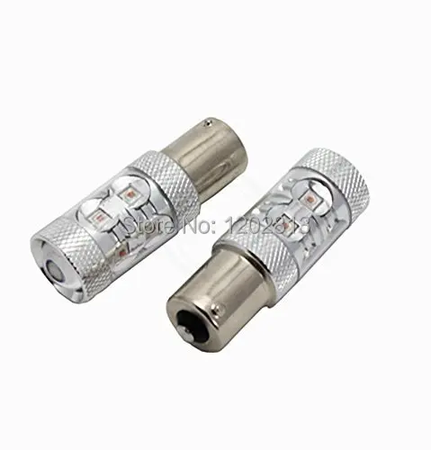 2Pcs Car Led PY21W 581 BAU15s AMBER CANBUS 50W CREE Chip LED FRONT INDICATOR CAR BULBS OFFSIDE Pins For Audi and European Cars