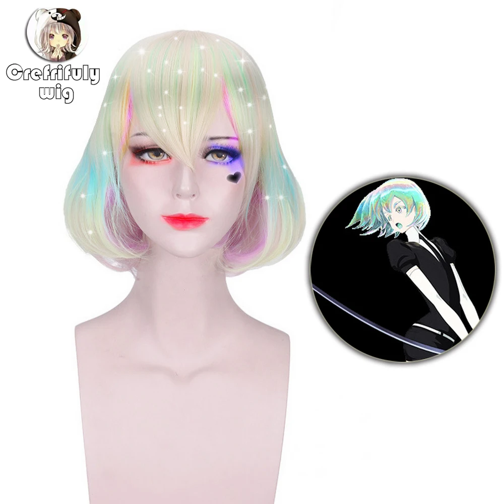 

Anime Land of the Lustrous Diamond Wig Cosplay Costume Houseki no Kuni Women Short Hair Synthetic Hair Party Role Play Wigs