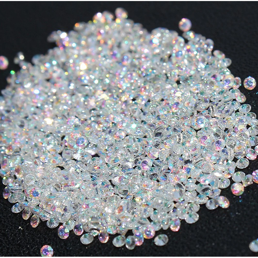 SmartColor New 1400pcs 1.3mm Many colors Zircon Rhinestones Micro Rhinestones Mini Nail Art Rhinestones Nail Decorations