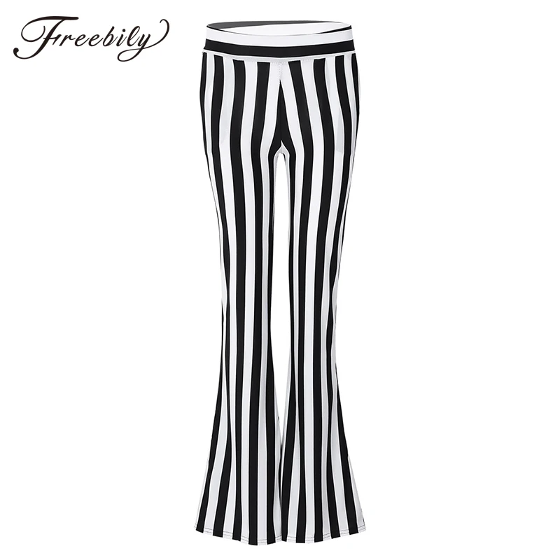 

New Streetwear Striped Women Pants Stripes High Waist Flare Pants Female Casual Skinny Sexy Palazzo Pants Ladies Trousers