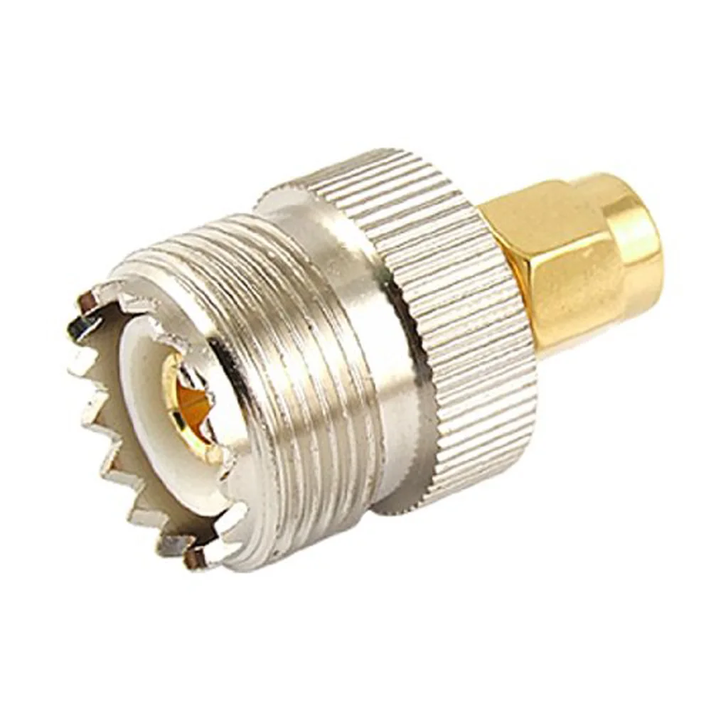 

IMC Wholesale 5 X Hot Sale UHF SO-239 SO239 Female to SMA Male Plug Connector Coaxial Adapter