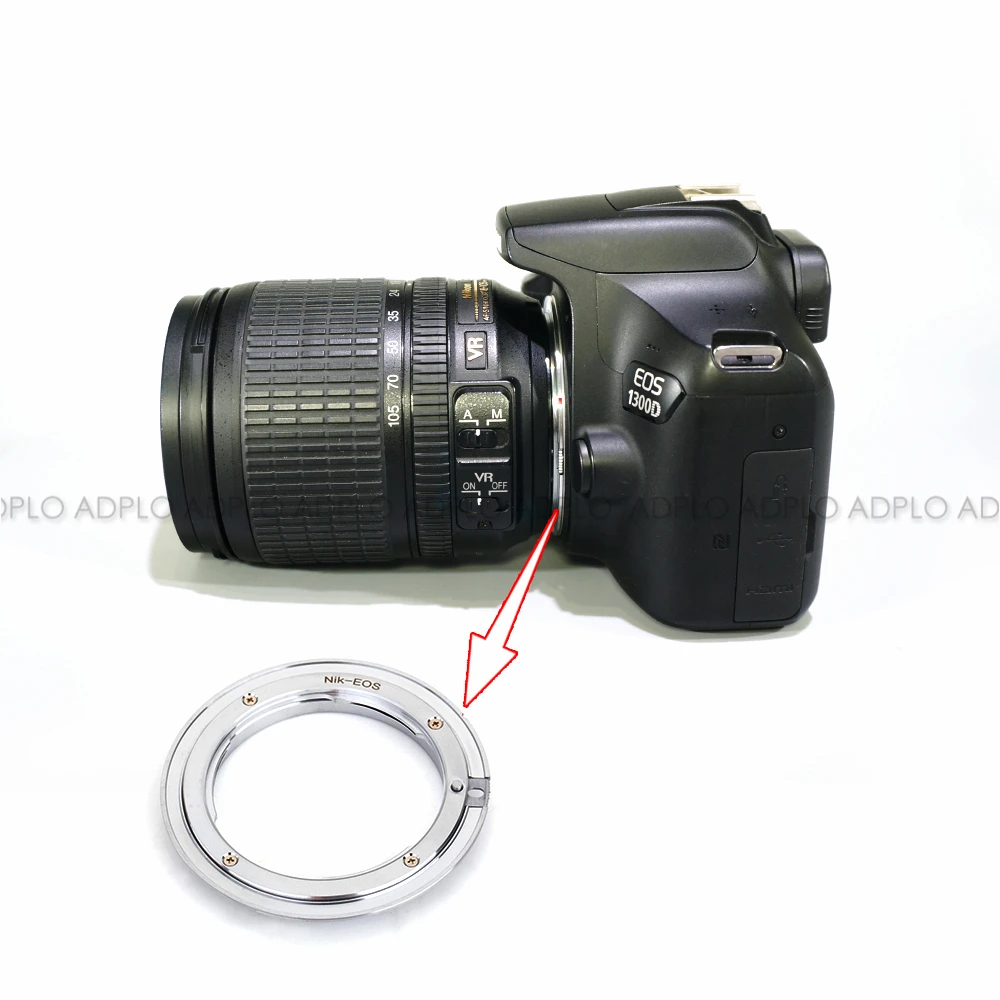 Pixco For NIK-EOS Lens Adapter Suit For NIKON F Mount Lens to Suit for Canon EOS Camera