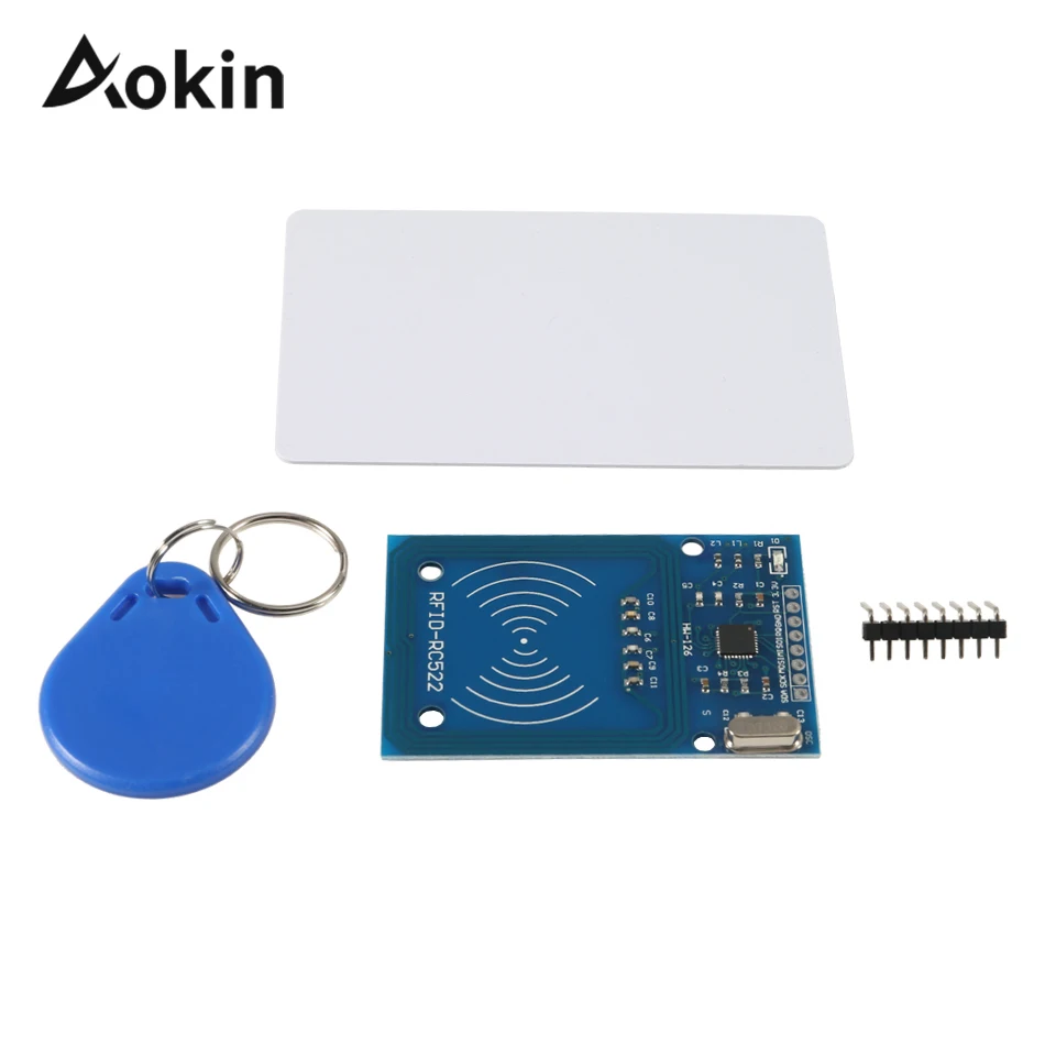 RFID Module Kit Mifare RC522 RF IC Card Sensor Module S50 Blank Card Key Ring for Arduino uno 2560 Raspberry Pi