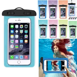 Universal Clear Mobile Phone Dry Pouch, Waterproof, PVC Cell Phone Bag for Swimming, Diving, Water Sports, Case Bag, 105x175mm