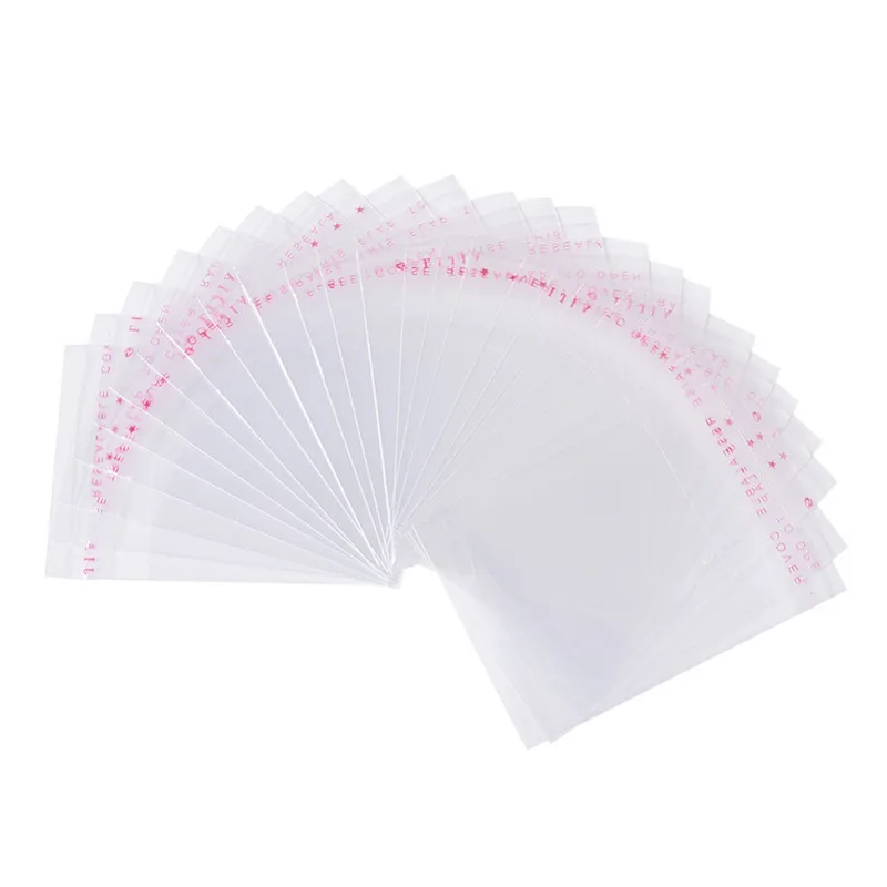 

100pcs 70x50mm Clear Rectangle OPP Cellophane Bags Gifts Candy Bag & Pouch Jewelry Packaging Bag Unilateral thickness:0.07mm f70