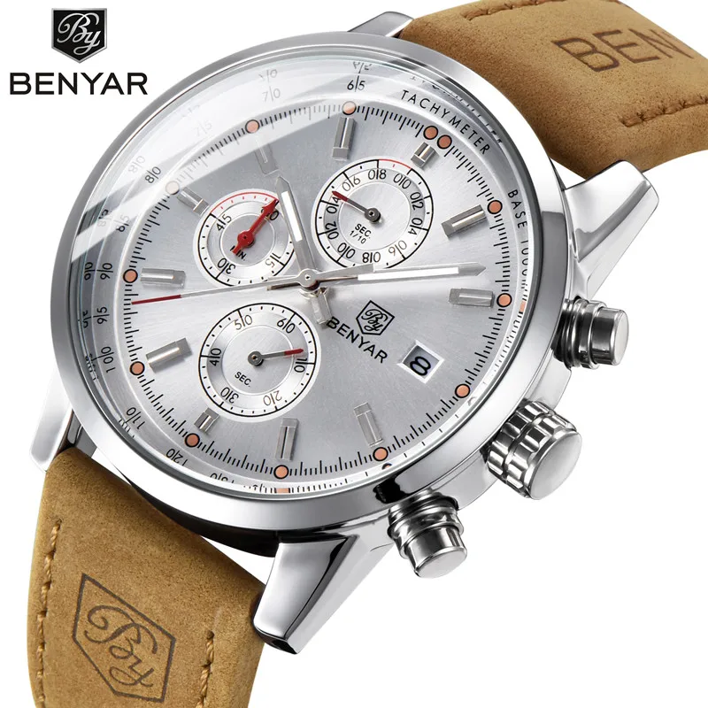 BENYAR New Men\'s Watches Fashion/Sport/Quartz Mens Watches Top Brand Luxury Men\'s Wrist Watches Reloj Hombre 2022 Dropshipping