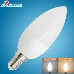 E14 Candle Bulb 3W Lampara Led Light Ac 110V 240V Warm Cold White Chandelier Led Lighting for Home