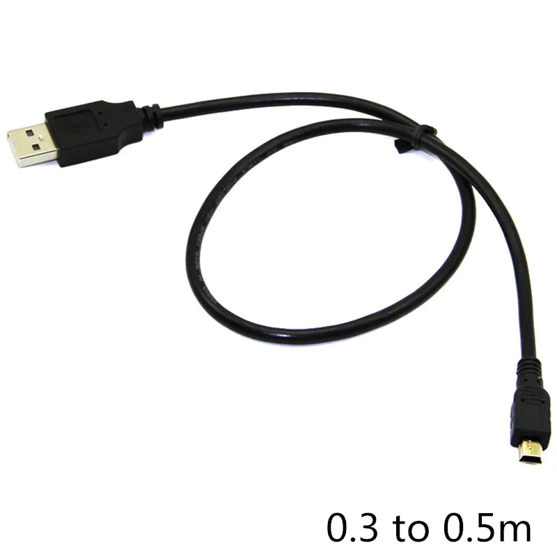 0.3m 0.5m 150cm 3 Meters 5m 2.0 Mini USB Charger Power Cable Cord For Camera Sony PS3 Controller Pure Copper E2shopping