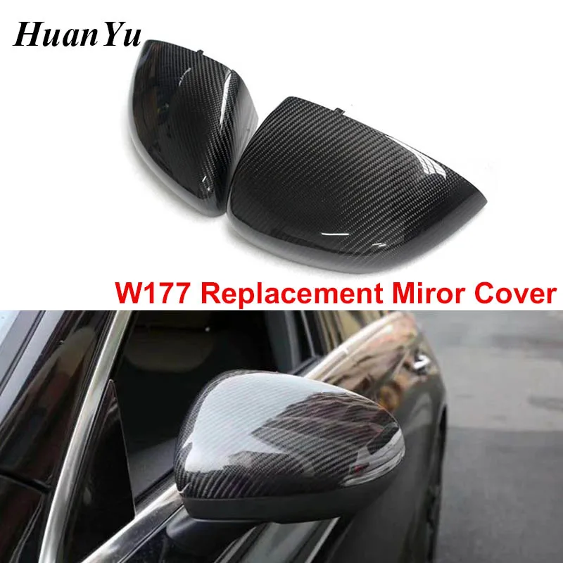 

W177 Replacement Carbon Fiber Mirror Cover for Mercedes-benz new A Class Side Door Rearview Covers 2018 2019