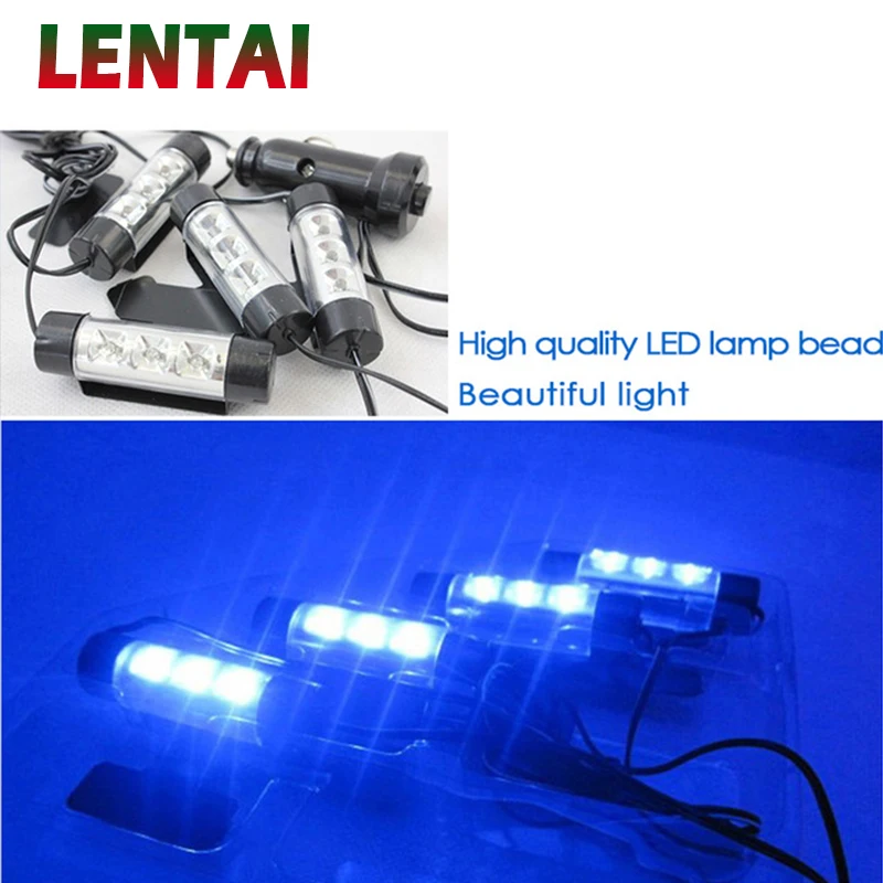 LENTAI For Nissan qashqai j11 Renault megane 2 3 duster Ssangyong Cadillac 1Set Car Interior LED Atmosphere Lamp Flexible Light