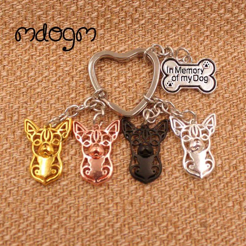 Cute Chihuahua Dog Animal Purse Handbag Charm Handmade Pendant Keychain For Bag Car Women Men Girls Boys Heart jewelry K034