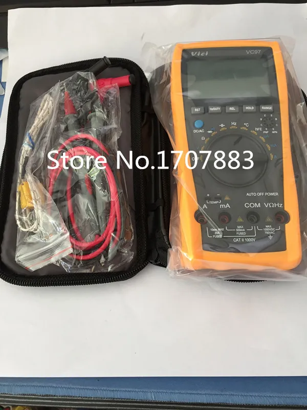 VC97 Auto Range DMM AC DC Voltmeter Capacitance Resistance Digital Multimeter Tester RCF Diode Buzz