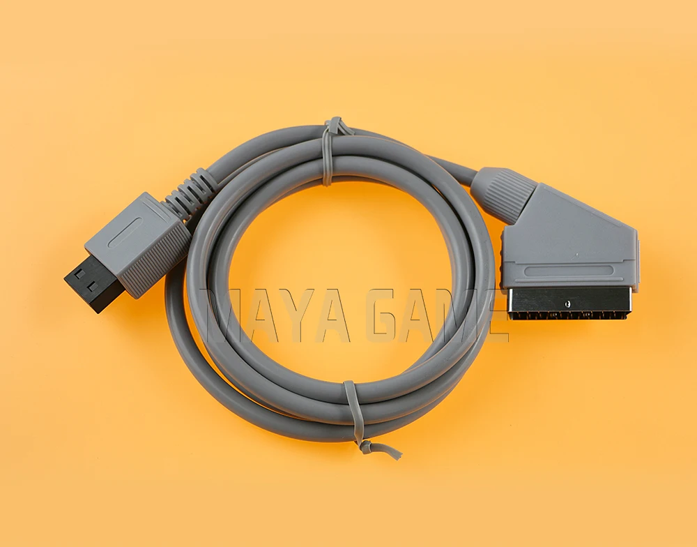 12 peças para consoles wii wu wii u rgb cabo scart vídeo hd av hdtv cabo de chumbo em jogos de vídeo 1.8m comprimento ntsc