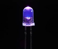 1793  Purple LED Clear Lens - 10 pack winder