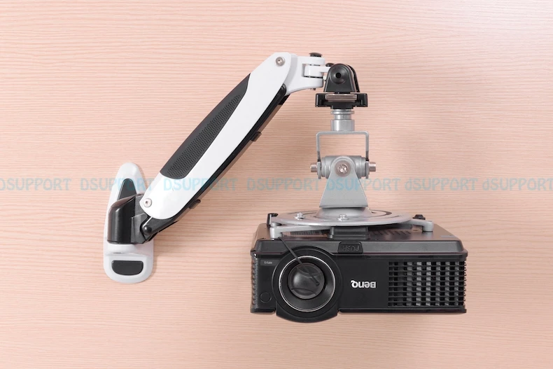 PR03A Aluminium Legierung 360 Grad Projektor Wand Halterung Full-Motion Versenkbare Universal Projektor Aufhänger Halterung