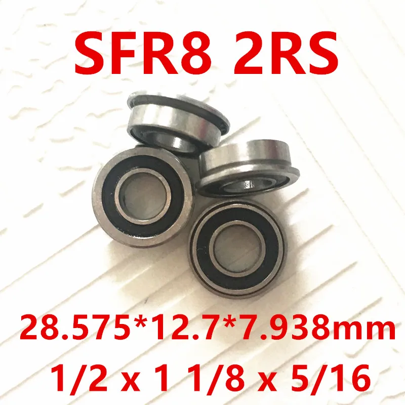 

Thrust Bearing Rolamentos Free Shipping 10 Pcs Sfr8-2rs Flange Bearings 1/2 X 1 1/8 5/16 Rubber Sealed Flanged Ball Sfr8 2rs