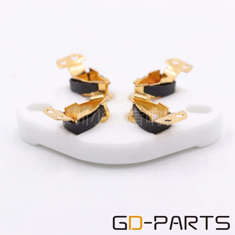 4pin Ống Gốm Ổ Cắm Cho 300B 811 45 71A 5Z3 572B 2A3 5U4G Bảng Khung Xe Gắn Âm Thanh Hifi Vintage Ống bộ Khuếch Đại DIY 1PC