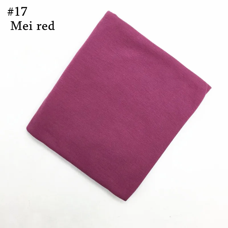 High Quality Elastic Viscose Jersey Plain Solid Color Muslim Hijab Fashion Women Scarf Soft Shawls Bandana Wholesale 10 PCS/LOT