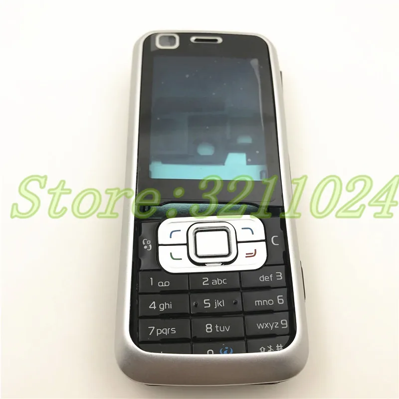 10Pcs/Lot For Nokia Asha 6120 6120C Phone Housing Cover Case+English Keypad And Arabic keypad +battery Back cover