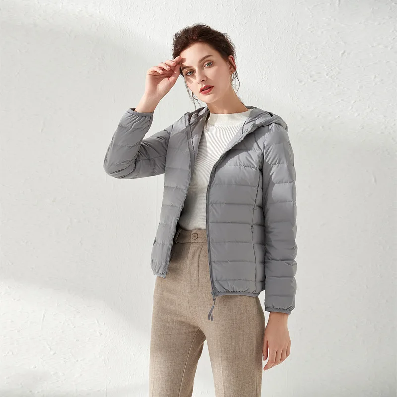 NewBang-chaquetas de plumón de pato ultraligeras para mujer, abrigo ligero de tela mate, Parka cortavientos con capucha, abrigos grandes