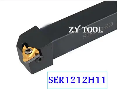 

SER1212H11 Toolholder 12*12*100MM CNC turning tool holder, External Threading turning tools, Lathe cutting tools