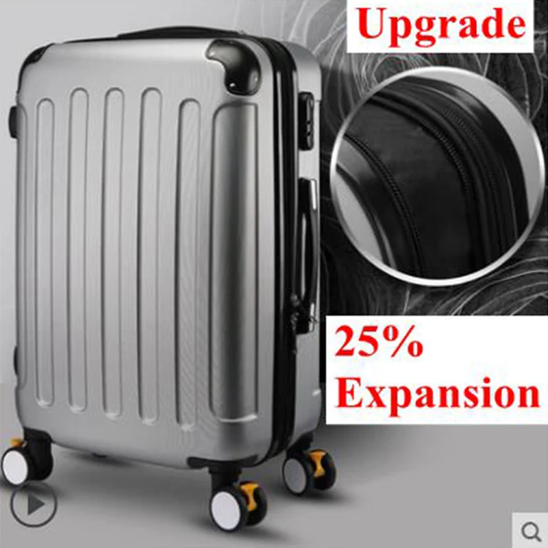 High Quality Rolling Luggage Spinner Suitcases on Wheels Extension Carry-on Trolley Case 20/22/24/26 inch Suitcase Travel Bag