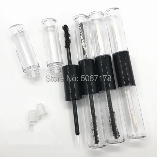 10/30/50pcs 10ml Clear Double Side Mascara Tube,DIY Empty Beauty Lip Gloss Bottle,Makeup Eyeliner Refillable Containers