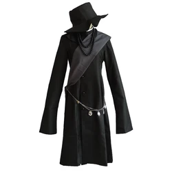 SBluuCosplay Anime Black Undertaker Cosplay Costume Halloween Full Set