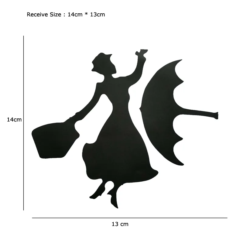Creative Woman Holding Umbrella Switch Wall Stickers For Home Decor Vinyl Living Room Background Decals Individuality Stickers
