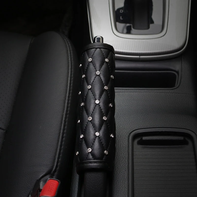 1pc Universal Crystal Car Seat Belt Cover Set Diamond Hand Brake Gear Cover Auto Shoulder Pad Styling Car Interior Accessories