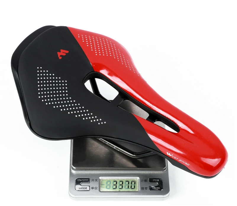 WEST BIKING nylon fibre cuir selle de vélo VTT coussin de WEST BIKING nylon fibre cuir selle de vélo VTT coussin de