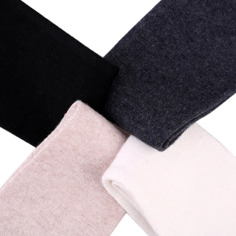 Phụ nữ Cashmere Vòng Tay Kèm Nhẫn Chung Lạnh Chống Bảo Vệ Tay 40 cm Thun Dệt Kim Dài Tay Cổ Tay Cánh Tay Bảo Vệ