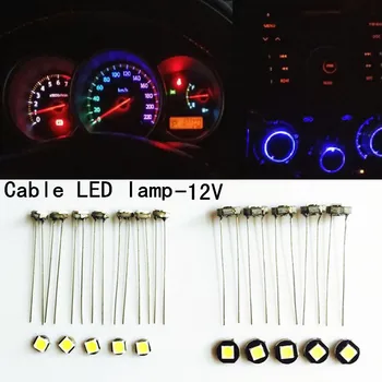 10 pz T3 T4 T4.7 T5 led cruscotto dell'automobile strumento di luce porta dell'automobile Cuneo Gauge lampada da lettura lampadina 12 V led smd Car Styling