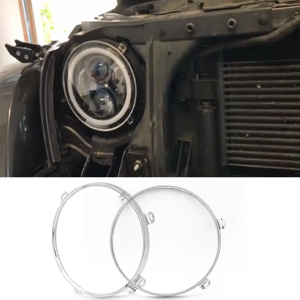 2 Pcs 7" Inch Round…