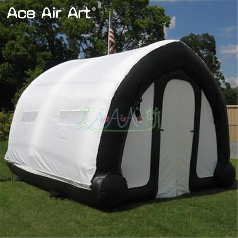 Light Weight Tunnel Tent Inflatable Respondent Shelter Air Arch Structure Work Booth Workshops with Door and Cover