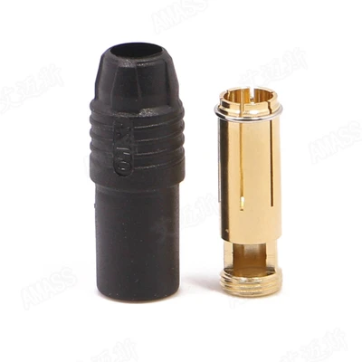 1set Amass AS150 Gold Plated Banana Plug 7mm Male/Female for High Voltage Battery Red/Black