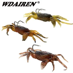부드러운 낚시 미끼 8cm 35g, 날카로운 후크가 있는 인공 미끼 크랩, 지그 미끼 바다 생물 낚시를 위한 가짜 미끼 태클, 1 개