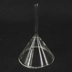 75mm Miniature Lab Glass Funnel Borosilicate Glassware Triangle Funnel