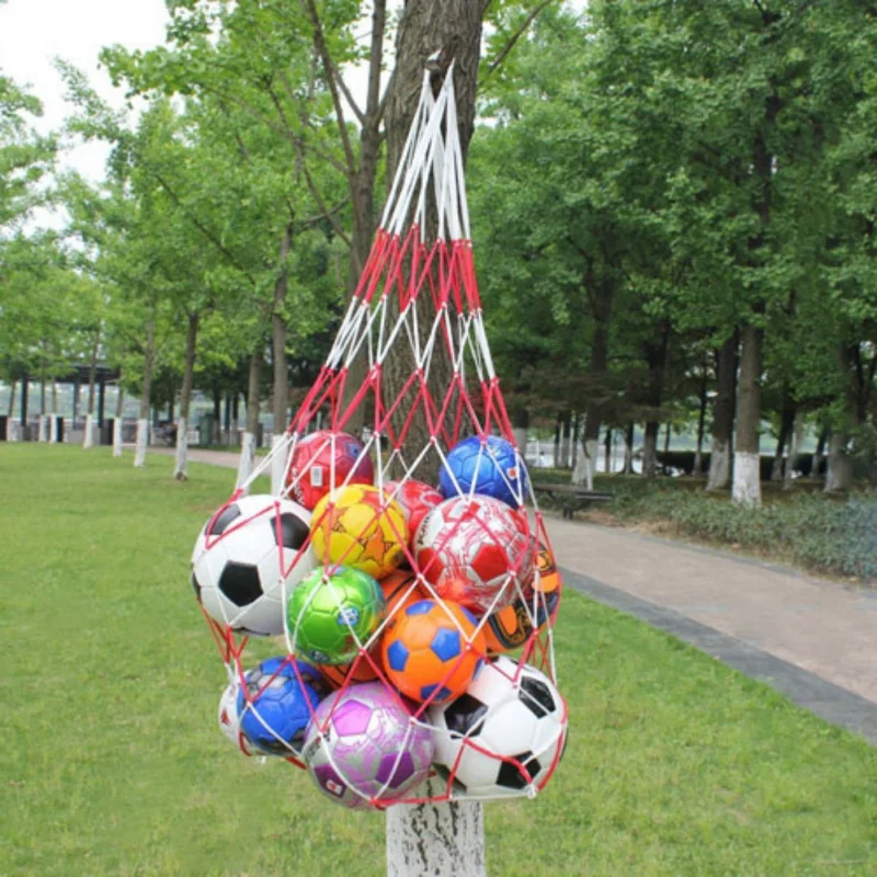 Outdoor sporting Soccer Net 10 Balls Carry Net Bag Volleyball  Football Balls  net bag Sports Portable Equipment