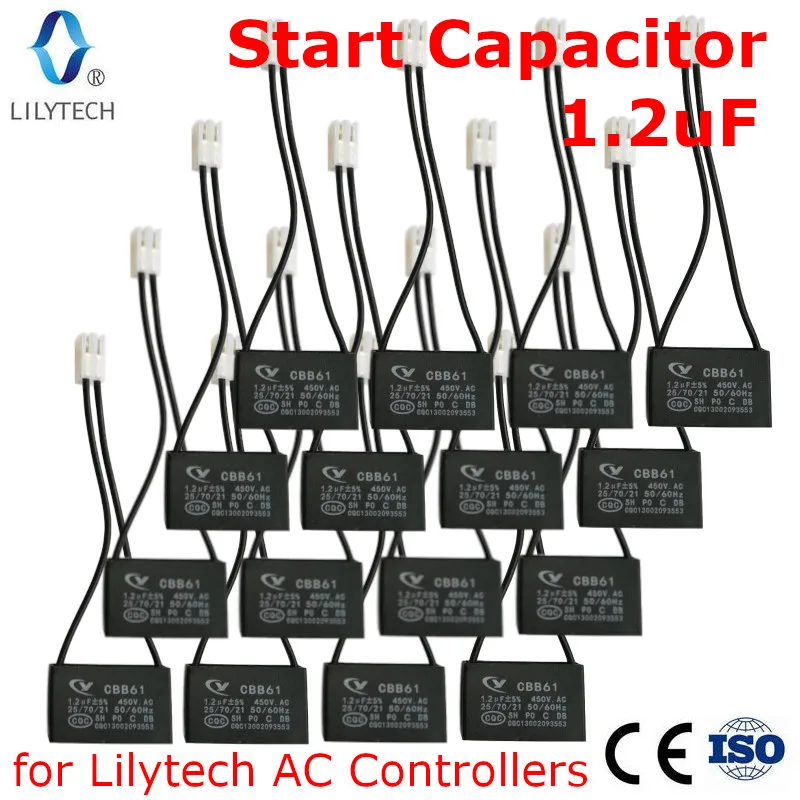 Start Capacitor for Lilytech AC Controller, 1.2uF, 16 pcs lot package