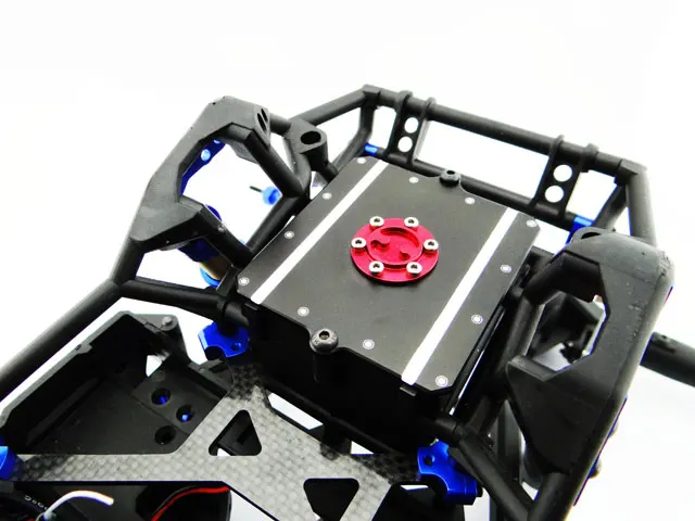 Hot racing Aluminum replica fuel cell receiver box lid for Axial Yeti 90025 90026 90048