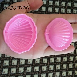 2Pcs/set Marine Series Conch Shells Shellfish Silicone Molds Marine Felly Cake Baking Mold Fondant chocolate mould D1168